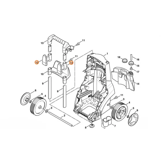 Stihl  Mocowanie 4757 791 5401